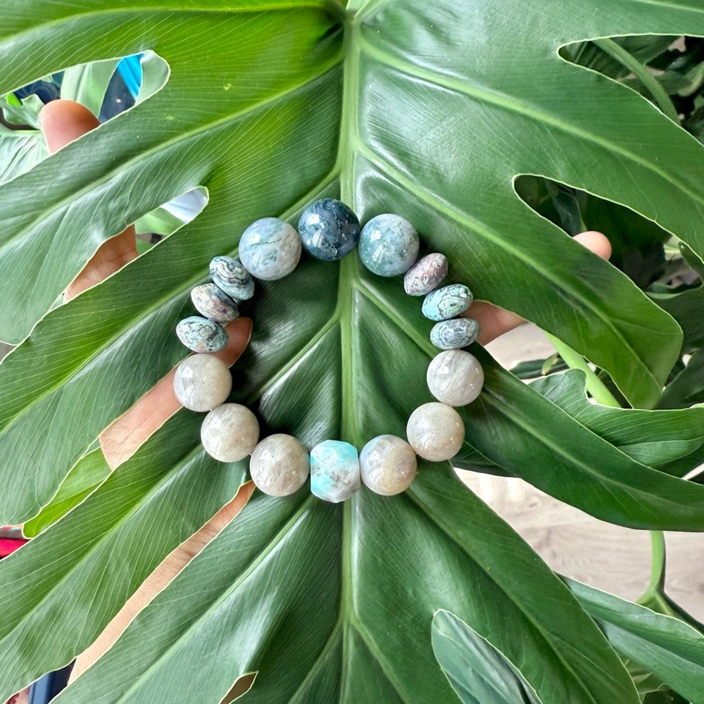 Earth & Spirit Bracelet | Moss Agate, Jasper, Labradorite, Amazonite